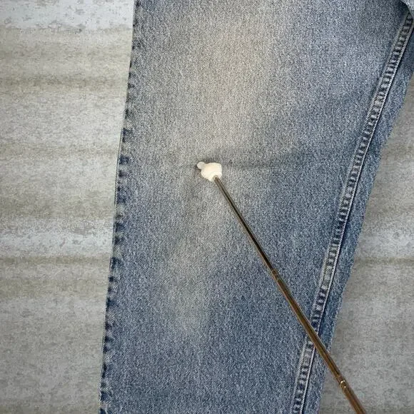 Vintage 90s Orange Tab Levis Jeans 550 36x34 Relaxed Fit Tapered Leg Light Wash - Picture 9 of 9